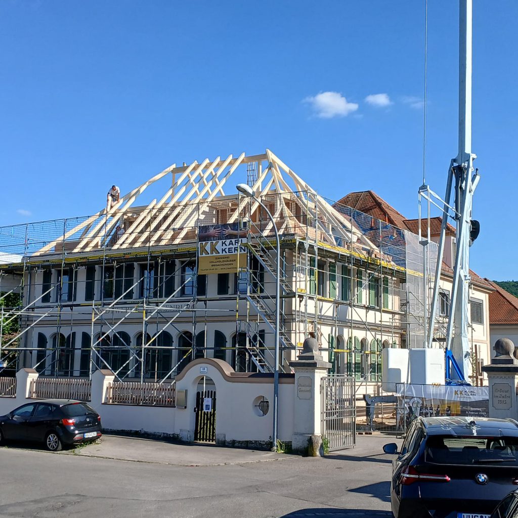 Sichtdachstuhl Stadtwerke Weißenburg
